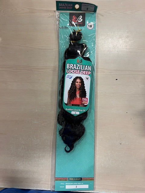 ルビーペア Bobbi Boss Brazilian Loose Deep Crochet Hair 18