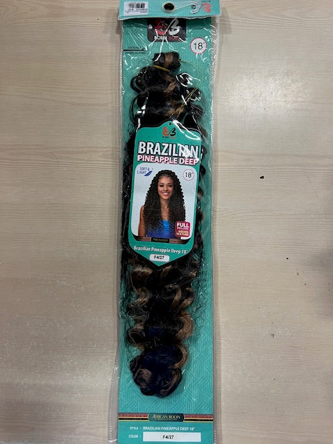 Bobbi Boss Brazilian Pineapple Deep Crochet Hair 18