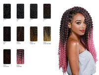 [3 PACKS DEAL] Synthetic 3X PRE Stretched Crochet Braid - Water Wave 20 INCH