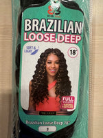 Bobbi Boss Brazilian Loose Deep Crochet Hair 18"