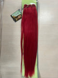 BEAUTY ELEMENTS BIJOUX 100% HUMAN HAIR NEW YAKI 16 INCH SPECIAL COLOR NRED