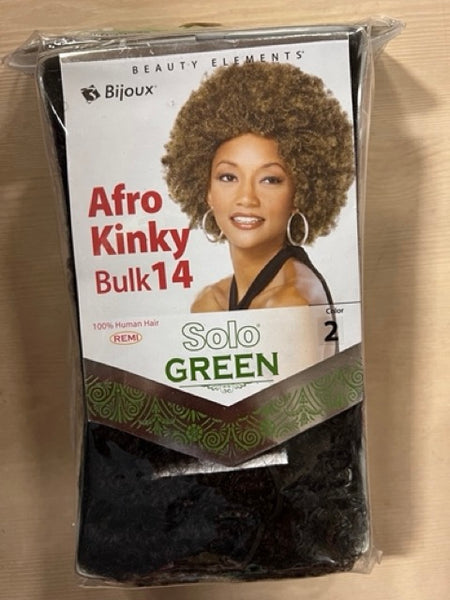 BIJOUX HUMAN HAIR AFRO KINKY BULK 14" BY BEAUTY ELEMENTS