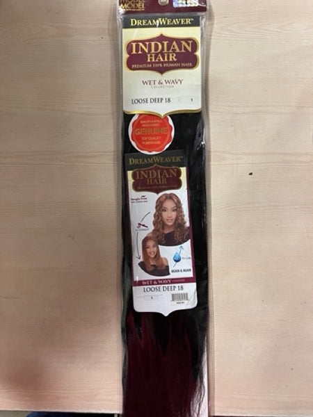 MODEL MODEL DREAM WEAVER INDIAN HAIR WET N WAVY LOOSE DEEP 18"