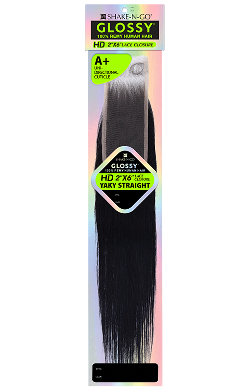 GLOSSY HD 2X6 YAKY STRAIGHT CLOSURE BY SHAKE N GO – SuperBeautyME305