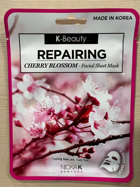 K-Beauty Repairing Cherry Blossom Facial Sheet Mask