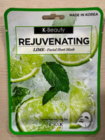 K-Beauty Rejuvenating Lime Facial Sheet Mask