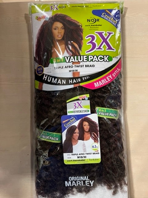 Afro V8.9.10 One Pack Crochet Braid - Afro Twist – Queen B's Beauty Mart
