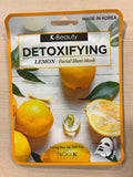 K-Beauty Detoxifying Lemon Facial Sheet Mask