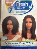 MODEL MODEL NUDE FRESH WET & WAVY BOHEMIAN CURL 7PCS 10"12"14"