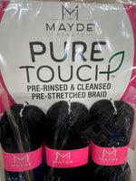Mayde Pre-Rinsed & Cleansed Pre-Stretched Braid 3X Pure Touch Braid 52"