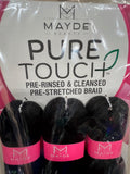 Mayde Pre-Rinsed & Cleansed Pre-Stretched Braid 3X Pure Touch Braid 52"