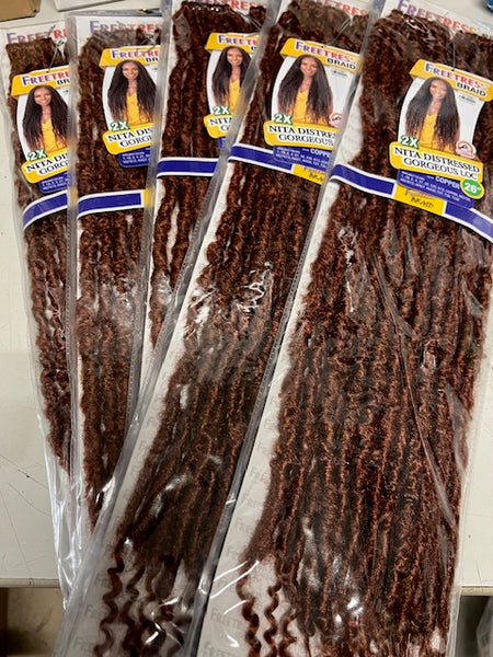 5 Packs Special Deal for FreeTress Crochet Braids 2X Nita Distressed Gorgeous Loc 26"