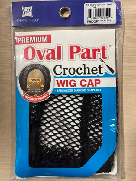 OVAL PART CROCHET WIG CAP BY SHAKE N GO