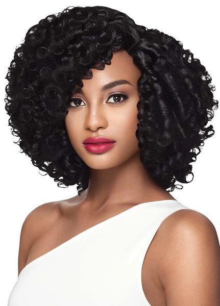Outre Big Beautiful Hair Purple Pack Twirly with Lace Parting Closure