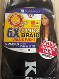 QUE 6X JUMBO BRAID VALUE PACK BY SHAKE N GO