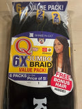 QUE 6X JUMBO BRAID VALUE PACK BY SHAKE N GO