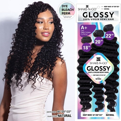 GLOSSY 100% Virgin Remy Hair- DEEP WAVE