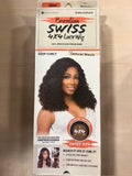 SENSATIONNEL BARE & NATURAL 100% Unprocessed Brazilian Virgin Remy 4x4 Swiss Lace Front Wig DEEP CURLY