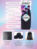 GLOSSY 100% Virgin Remy Hair- STRAIGHT