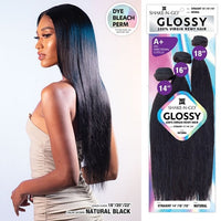 GLOSSY 100% Virgin Remy Hair- STRAIGHT