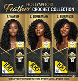 ZURY FEATHER (MIRACLE KNOT) 100% HUMAN HAIR CROCHET BRAID BURMESE