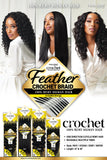 ZURY FEATHER (MIRACLE KNOT) 100% HUMAN HAIR CROCHET BRAID WATER WAVE