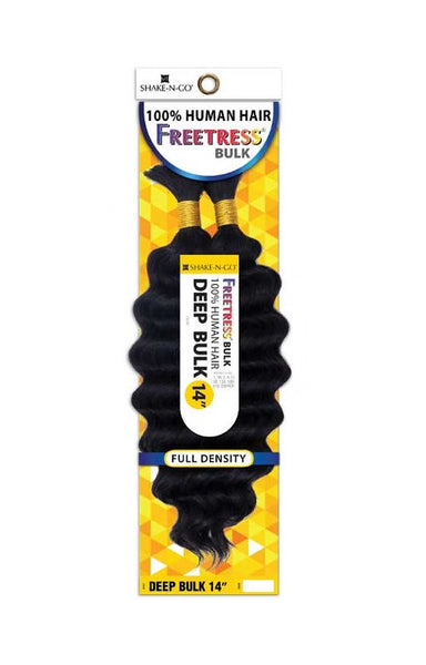 100% Human Hair Freetress Human Hair Braids - Deep Bulk 14"