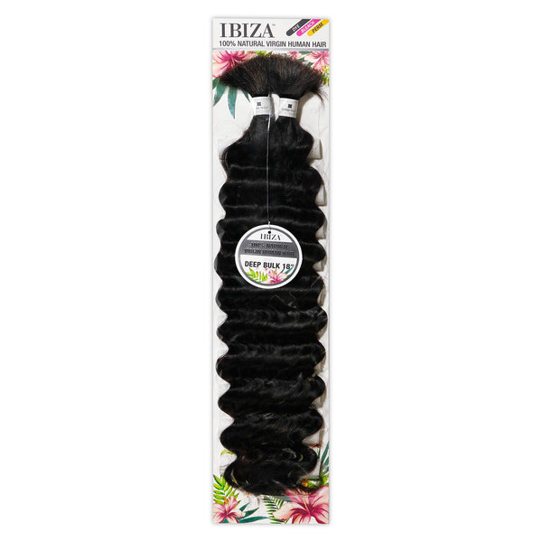 Ibiza 100% Natural Virgin Human Hair Braid - DEEP BULK 18" (NATURAL)