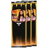 [3 PACKS DEAL] Royal Zury Synthetic 3X Value Pack Pre-Stretched 22" Crochet Braid YAKY BRAID 3X
