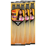 [3 PACKS DEAL] Royal Zury Synthetic 3X Value Pack Pre-Stretched 22" Crochet Braid YAKY BRAID 3X