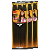 [3 PACKS DEAL] Royal Zury Synthetic 3X Value Pack Pre-Stretched 22" Crochet Braid YAKY BRAID 3X