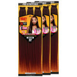 [3 PACKS DEAL] Royal Zury Synthetic 3X Value Pack Pre-Stretched 22" Crochet Braid YAKY BRAID 3X w/Filigree