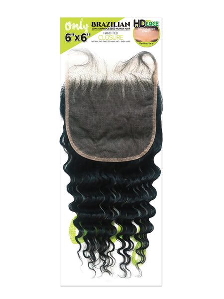 ZURY ONLY BRZ 6X6 HD LACE CLOSURE DEEP