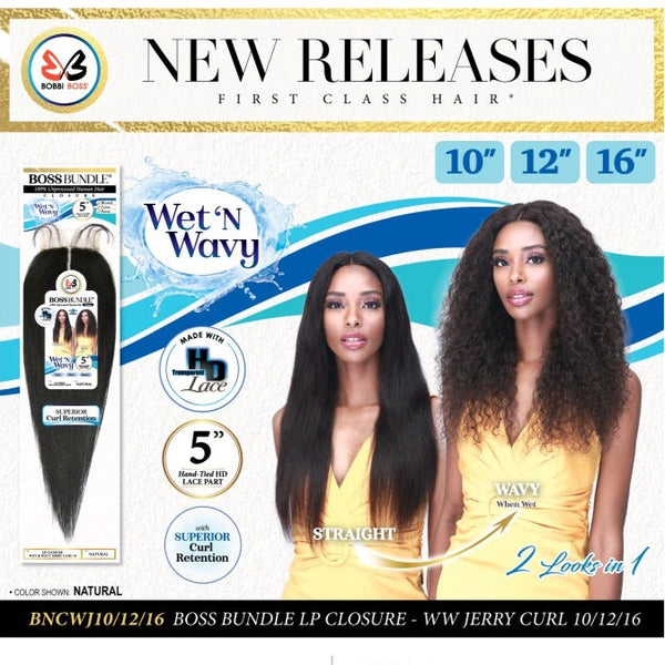 BOSS BUNDLE LP CLOSURE WET N WAVY JERRY CURL - Main Image