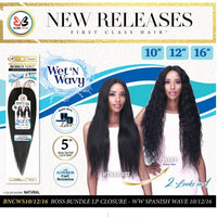 BOSS BUNDLE LP CLOSURE WET N WAVY SPANISH CURL