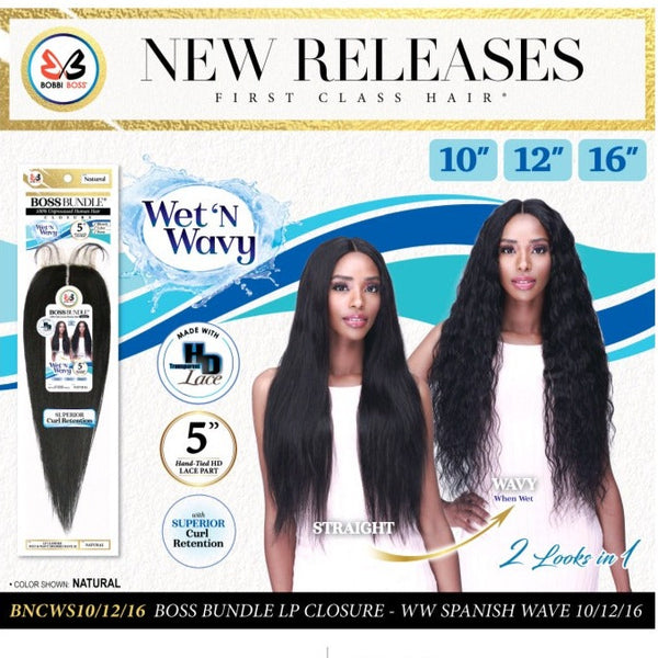 BOSS BUNDLE LP CLOSURE WET N WAVY SPANISH CURL