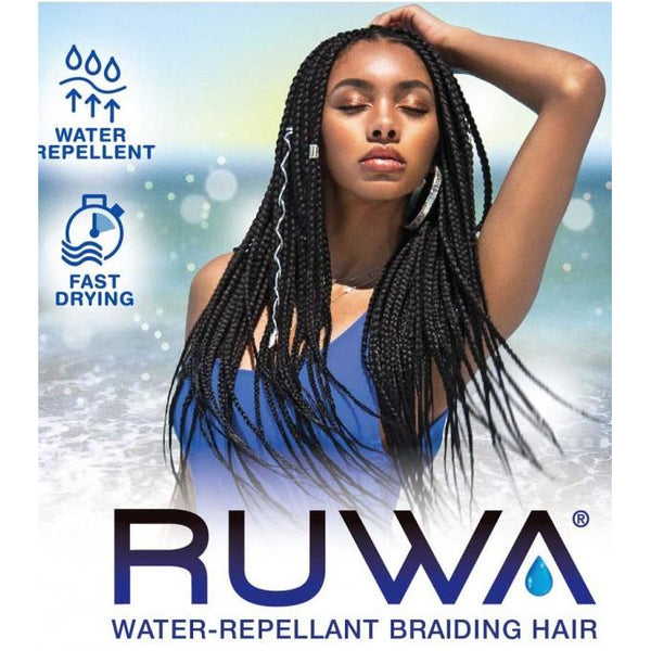 3X Ruwa Pre Stretched Braiding Hair 24 Bug(Burgundy)